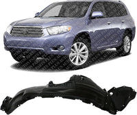 Front Fender Liner Left Driver Side Direct Replacement Compatible With 2008-2010 Toyota Highlander TO1248151 538060E040