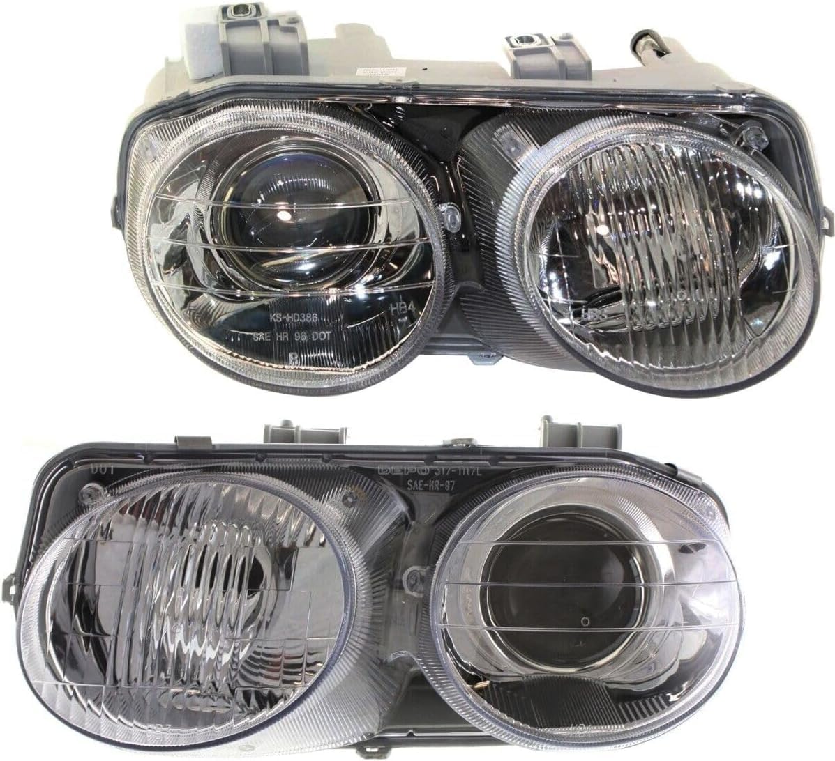 t Of 2 Front Headlights Lens And Housing Right Passenger & Left Driver Side Direct Replacement Compatible With 1998-2001 Acura Integra AC2502104 AC2503104 33151ST7A03 33101ST7A03