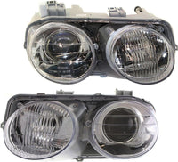 t Of 2 Front Headlights Lens And Housing Right Passenger & Left Driver Side Direct Replacement Compatible With 1998-2001 Acura Integra AC2502104 AC2503104 33151ST7A03 33101ST7A03