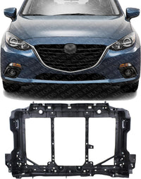 Front Radiator Support Assembly Plastic Direct Replacement Compatible With 2014-2018 Mazda 3/2014-2016 Mazda 6 MA1225150 GHR453110B