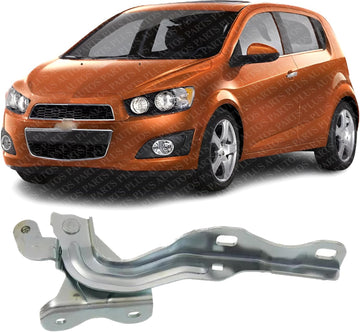 Front Hood Hinge Steel Left Driver Side Direct Replacement Compatible With 2012-2020 Chevrolet Sonic GM1236140 95292251