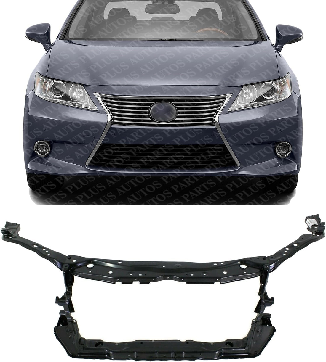 Front Radiator Support Assembly Steel Direct Replacement Compatible With 2013-2018 Lexus ES300h / ES350 LX1225121 5320133191