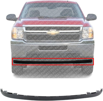 Front Bumper Lower Valance Air Deflector Extension Textured Direct Replacement Compatible With 2011-2014 Chevrolet Silverado 2500HD 3500HD GM1095195 20845670