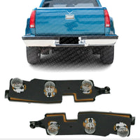 Set Of 2 Tail Light Connector Plate Left Driver & Right Passenger Side Direct Replacement Compatible With 1988-2001 Chevrolet & GMC C/K Series GM2807101 GM2806101