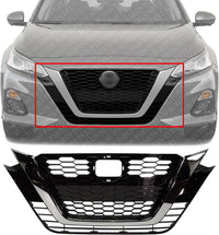 Front Grille Gloss Primed Plastic Direct Replacement Compatible With 2019-2022 Nissan Altima NI1200292 623106CG1A