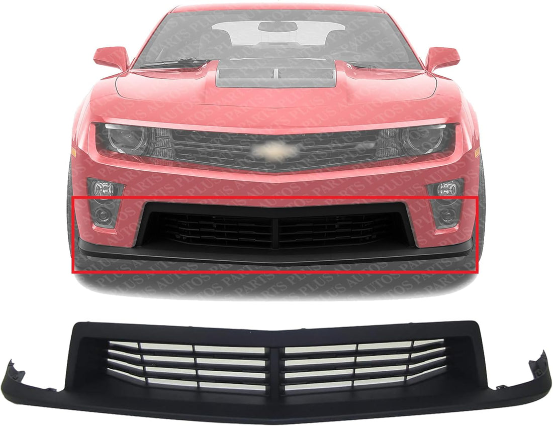 Front Bumper Grille Textured Plastic Direct Replacement Compatible With 2012-2015 Chevrolet Camaro GM1036141 22894223