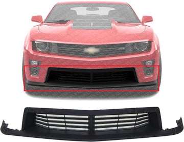 Front Bumper Grille Textured Plastic Direct Replacement Compatible With 2012-2015 Chevrolet Camaro GM1036141 22894223