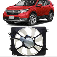 AUTOS PARTS PLUS Front A/C Condenser Cooling Fans Assembly Right Passenger Side Direct Replacement Compatible With 2017-2022 Honda CR-V HO3113141 386155PAA01-PFM 386165PAA01