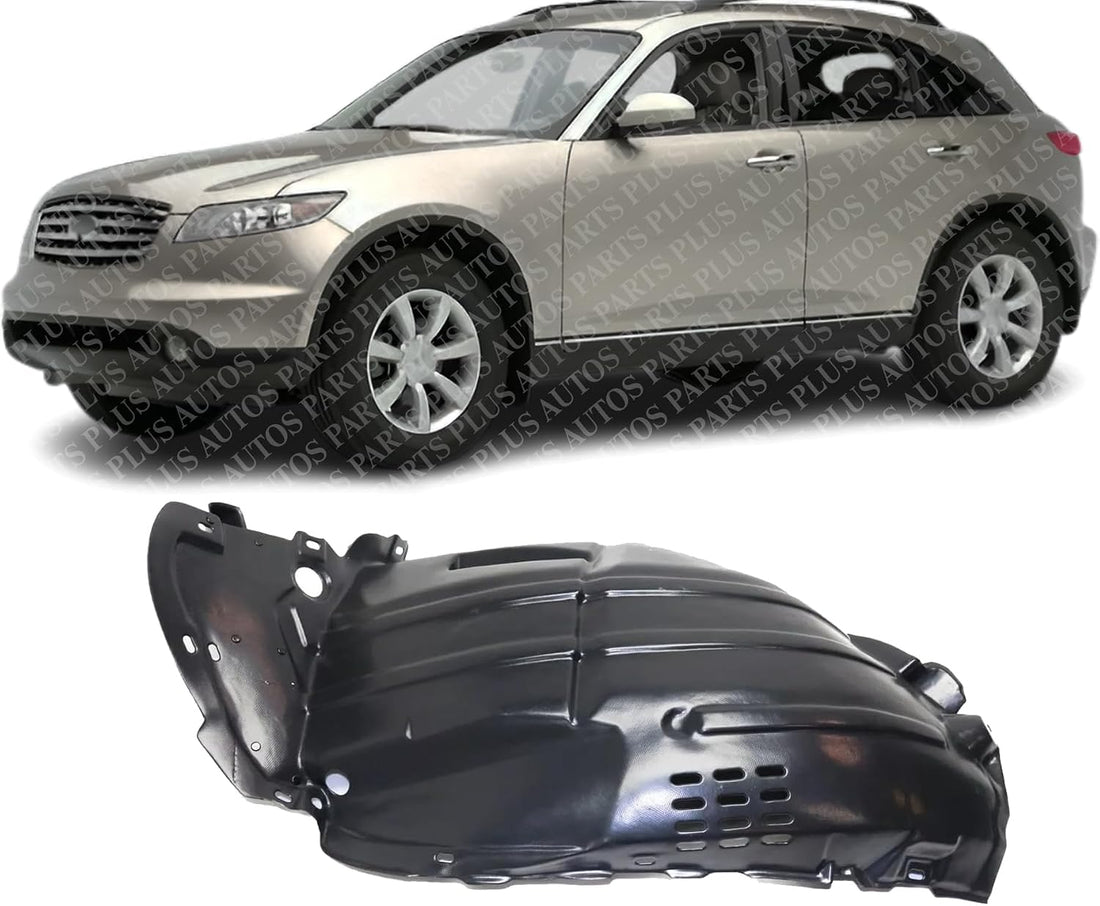 Front Section Fender Liner Left Driver Side Direct Replacement Compatible With 2003-2005 Infiniti FX35 IN1250110 63845CG000