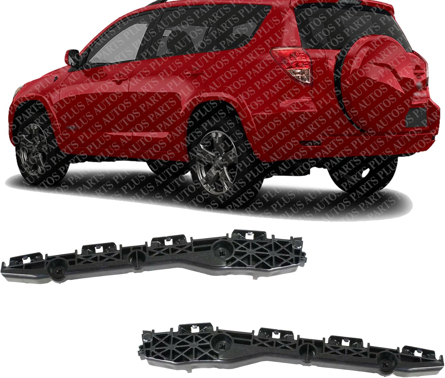 Set Of 2 Rear Bumper Retainer Bracket Left Driver & Right Passenger Side Direct Replacement Compatible With 2006-2012 Toyota RAV4 TO1143107 TO1142107 521550R010 521560R010