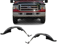 Set of 2 Front Fender Liner Left Driver & Right Passenger Side Direct Replacement Compatible With 2005-2007 Ford F-Series Super Duty FO1250137 FO1251137 5C3Z16055BA 5C3Z16054AA