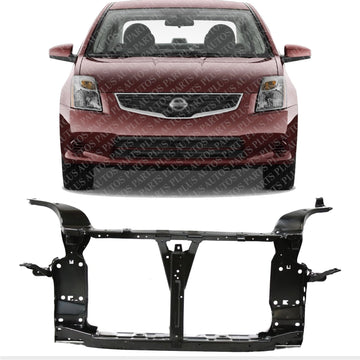 AUTOS PARTS PLUS Front Radiator Support Assembly Steel Direct Replacement Compatible with 2007-2012 Nissan Sentra NI1225166 62500ET000