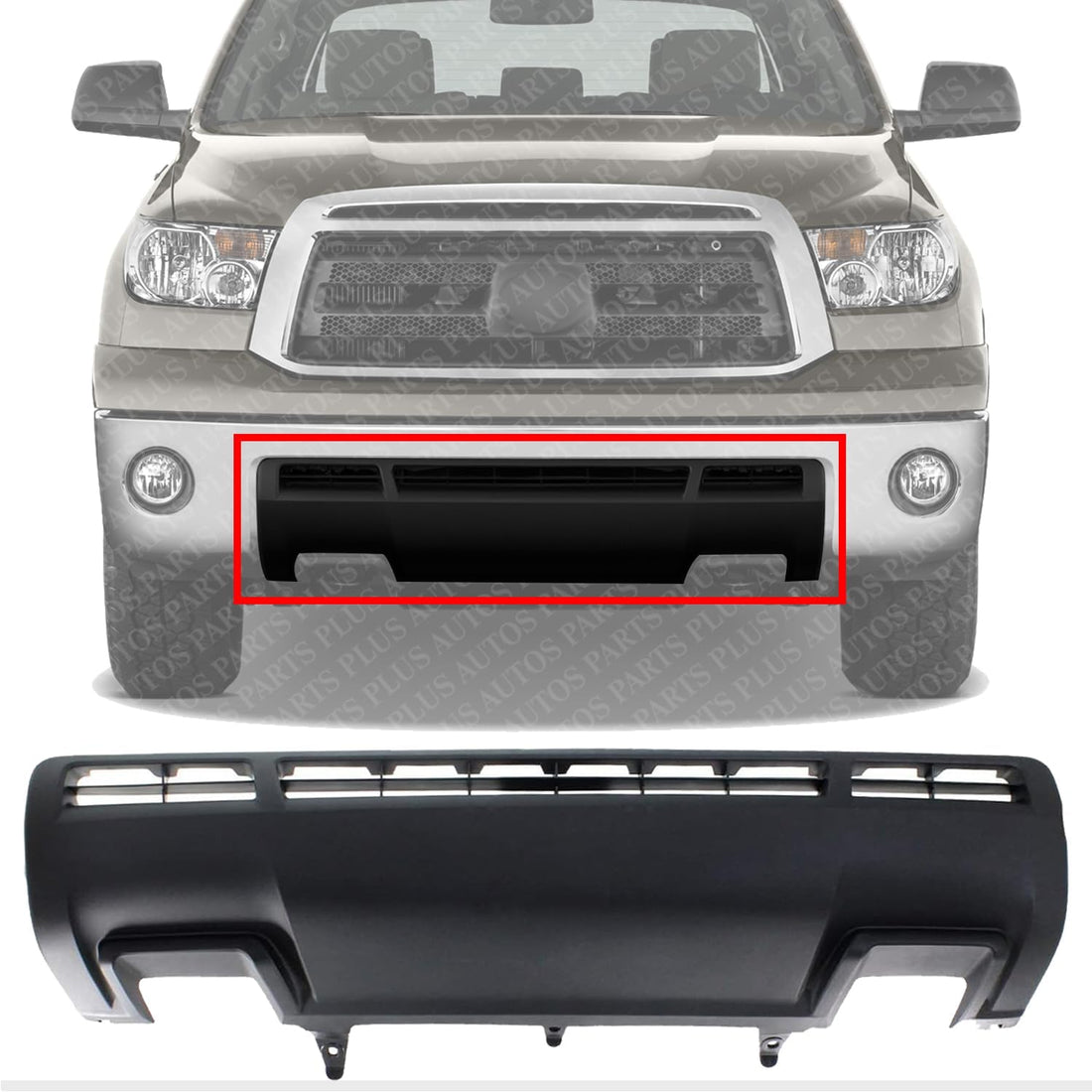 Front Lower Valance Panel Textured Plastic Direct Replacement Compatible With Toyota Tundra 2010-2013 TO1095202 539110C040