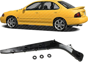 Rear Bumper Bracket Left Driver Side Direct Replacement Compatible With 2007-2012 Nissan Sentra NI1166111 85221ET00A