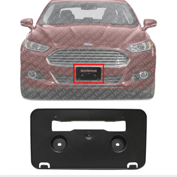 Front License Plate Bracket Textured Direct Replacement Compatible with 2013-2016 Ford Fusion FO1068145 DS7Z17A385AA
