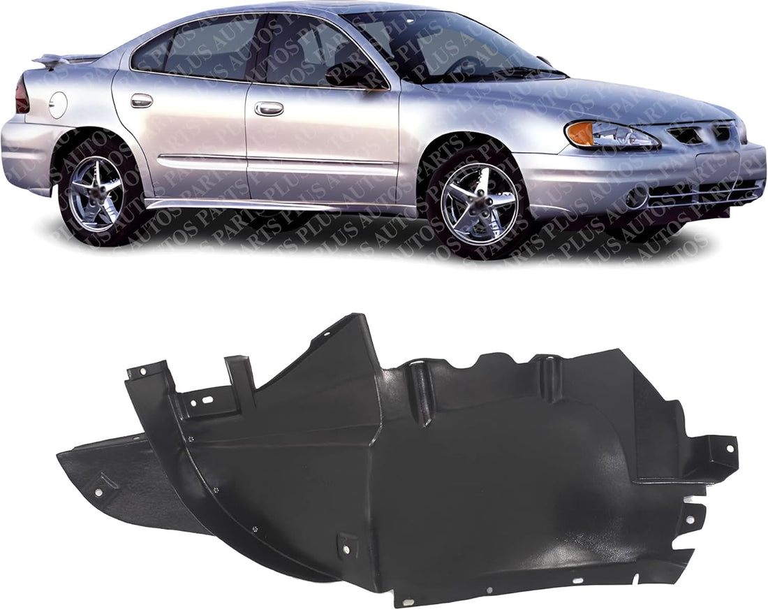 Front Section Fender Liner Right Passenger Side Direct Replacement Compatible With 1999-2004 Pontiac Grand Am GM1249133 22618672