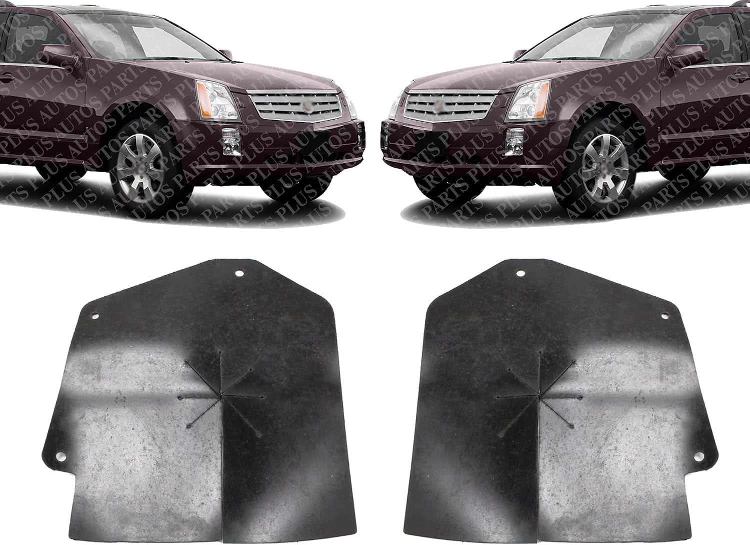 Front Fender Liner Left=Right Direct Replacement Compatible With 2004-2009 Cadillac SRX / 2005-2011 STS GM1251129 25772196