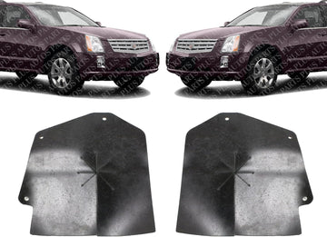 Front Fender Liner Left=Right Direct Replacement Compatible With 2004-2009 Cadillac SRX / 2005-2011 STS GM1251129 25772196