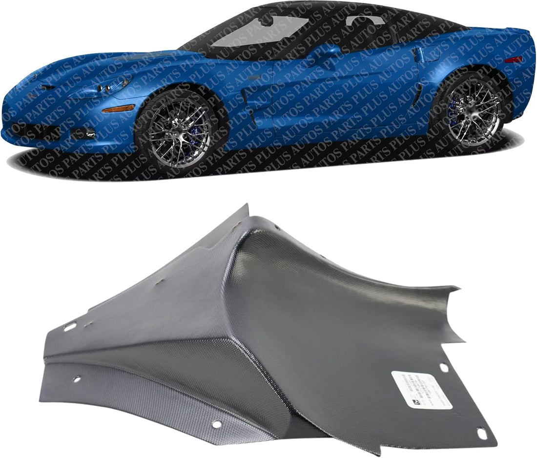 Front Fender Liner Rear Section Left Driver Side Direct Replacement Compatible With 2005-2013 Chevrolet Corvette GM1762102 15806317