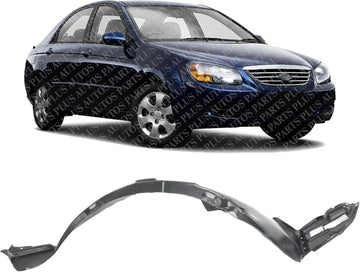 Front Fender Liner Right Passenger Side Direct Replacement Compatible with 2004-2009 Kia Spectra KI1251110 868122F000