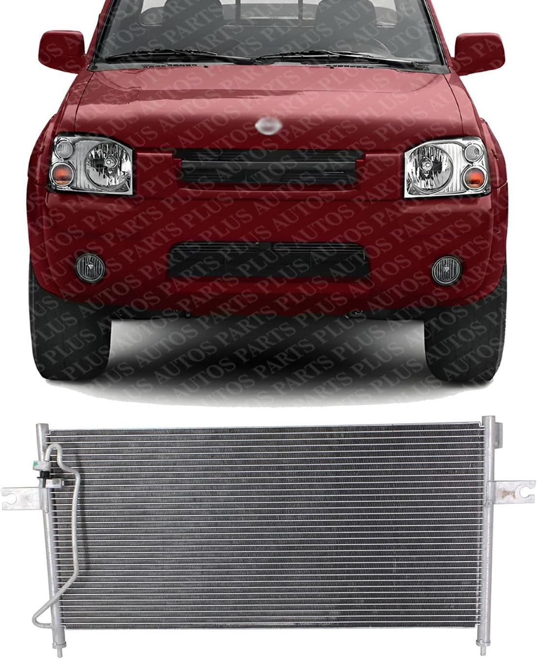 Front A/C Condenser Aluminum Core Direct Replacement Compatible With 1998-2002 Nissan Frontier NI3030148 921107Z800