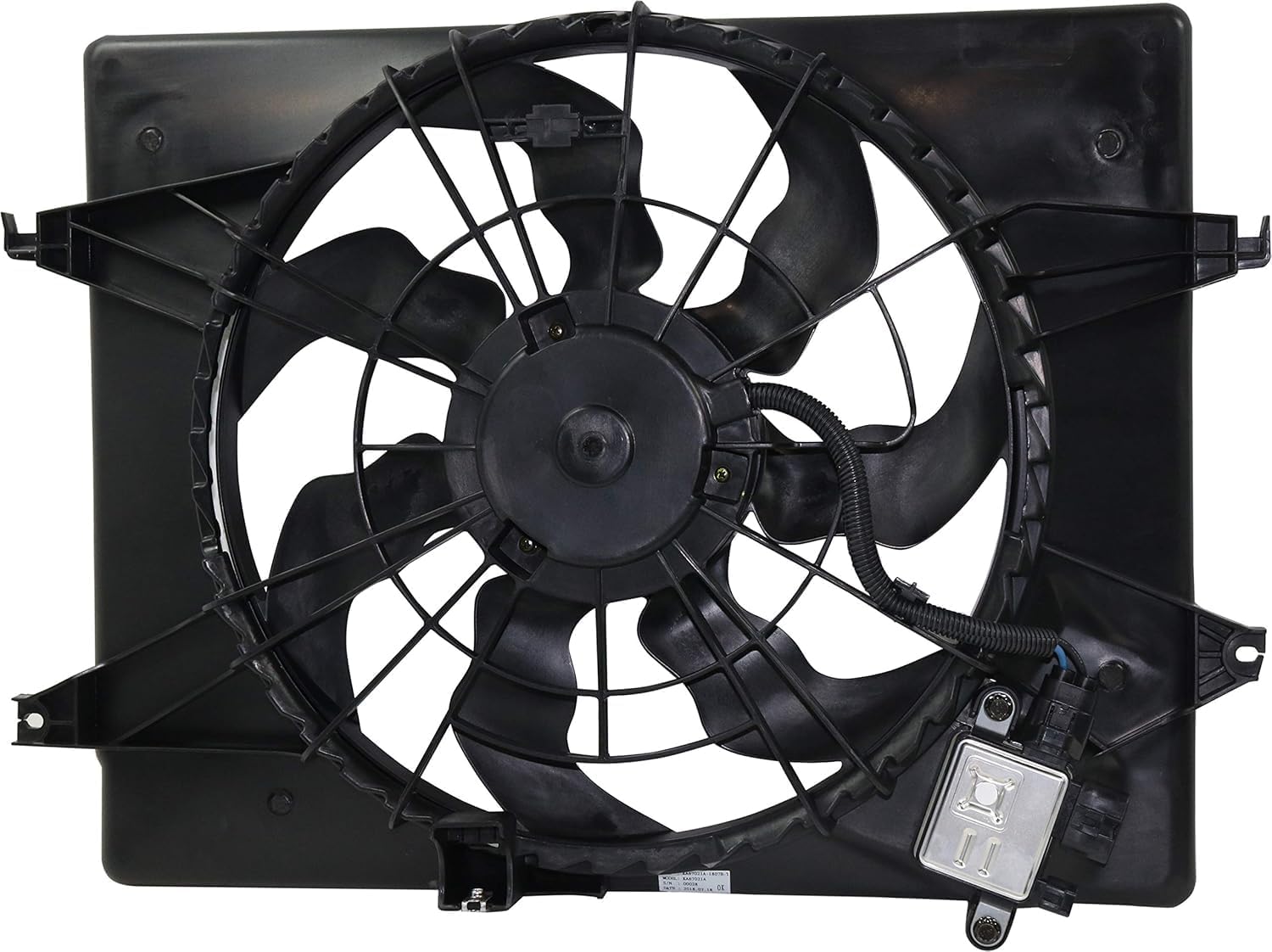 AUTOS PARTS PLUS Radiator Cooling Fan Assembly Direct Replacement Compatible With 2011-2015 Hyundai Sonata / 2014-2016 Kia Optima Hybrid 2.4L HY3115149 253804R500