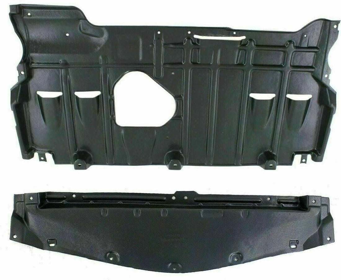 Front & Rear Engine Splash Shield Under Cover + Fender Liners Left Driver Right Passenger Side Direct Replacement Compatible with Mazda 3 2010-2013 MA1249139 MA1248139 MA1228113