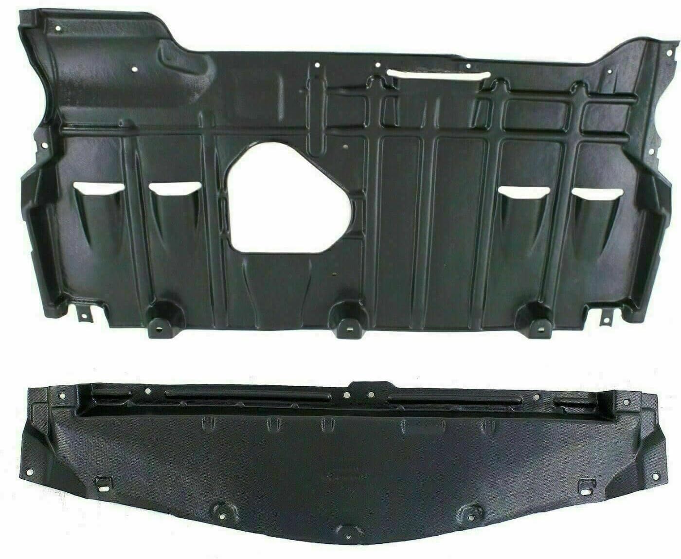 Front & Rear Engine Splash Shield Under Cover + Fender Liners Left Driver Right Passenger Side Direct Replacement Compatible with Mazda 3 2010-2013 MA1249139 MA1248139 MA1228113