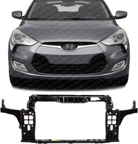 Front Radiator Support Plastic With Steel Direct Replacement Compatible With 2012-2013 Hyundai Veloster HY1225175 641012V010