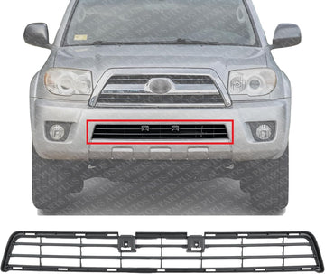 Front Bumper Grille Textured Plastic Direct Replacement Compatible With 2006-2007 Toyota 4Runner TO1036106 5310235020