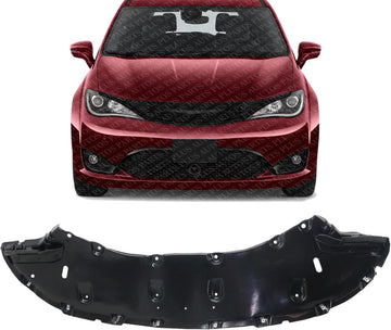 Front Engine Splash Shield Under Cover Direct Replacement Compatible with 2017-2024 Chrysler Pacifica / 2020-2022 Voyager CH1228141 68227444AG