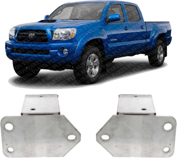 Set of 2 Front Bumper Reinforcement Extension Bracket Aluminum Left Driver & Right Passenger Side Direct Replacement Compatible with 2005-2023 Toyota Tacoma TO1027106 TO1026106