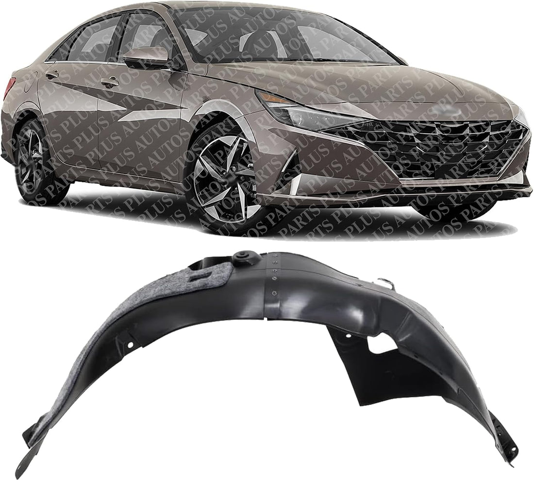 New Front Fender Liner RH Right Pessanger Side Direct Replacement for Elantra 21-23, USA Built Vehicle, Sedan HY1249186