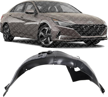New Front Fender Liner RH Right Pessanger Side Direct Replacement for Elantra 21-23, USA Built Vehicle, Sedan HY1249186