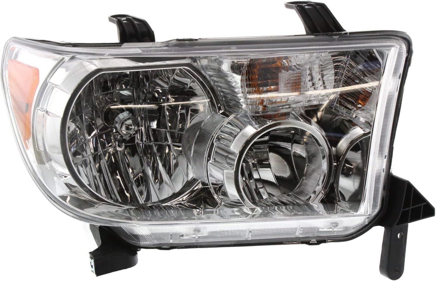 Set OF 2 Front Head Light Assembly Left Driver & Right Passenger Side Direct Replacement Compatible With 2008-2017 Toyota Sequoia / 2007-2013 Tundra TO2503171 TO2502171