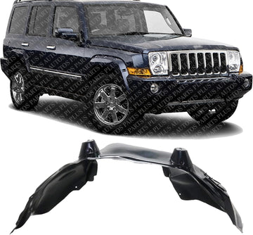 Front Fender Liner Right Passenger Side Direct Replacement Compatible With 2006-2010 Jeep Commander CH1251129 55396462AC