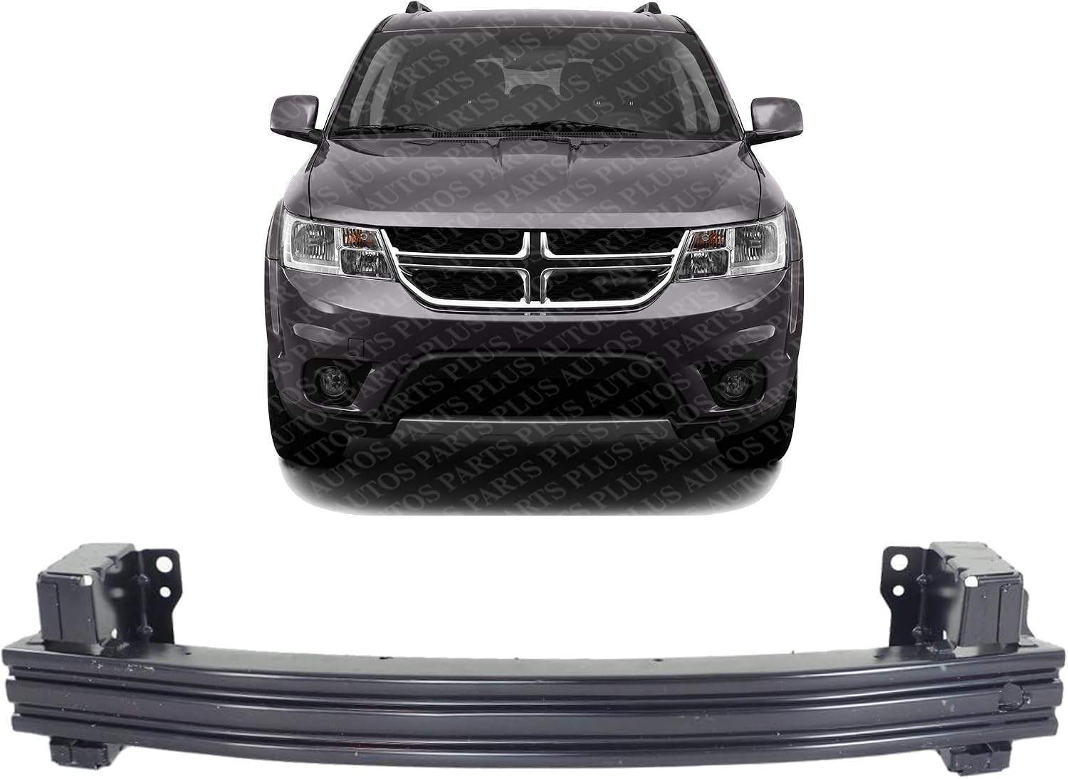 Front Bumper Reinforcement Steel Direct Replacement Compatible With 2009-2020 Dodge Journey CH1006221 5116280AD