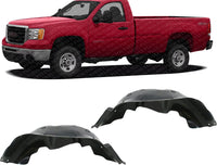 Set Of 2 Front Fender Liner Left Driver & Right Passenger Side Direct Replacement Compatible With 2007-2010 GMC Sierra / 2500 3500HD GM1249200 GM1248200 25828532 25828531
