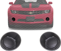 Set Of 2 Front Fog Light Cover Primed Plastic Left Driver & Right Passenger Side Direct Replacement Compatible With 2010-2013 Chevrolet Camaro GM1039119 GM1038119 92218022 92218021