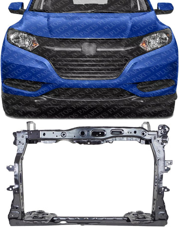 Front Radiator Support Assembly Steel Direct Replacement Compatible With 2016-2018 Honda HR-V HO1225181 60400T7WA01ZZ