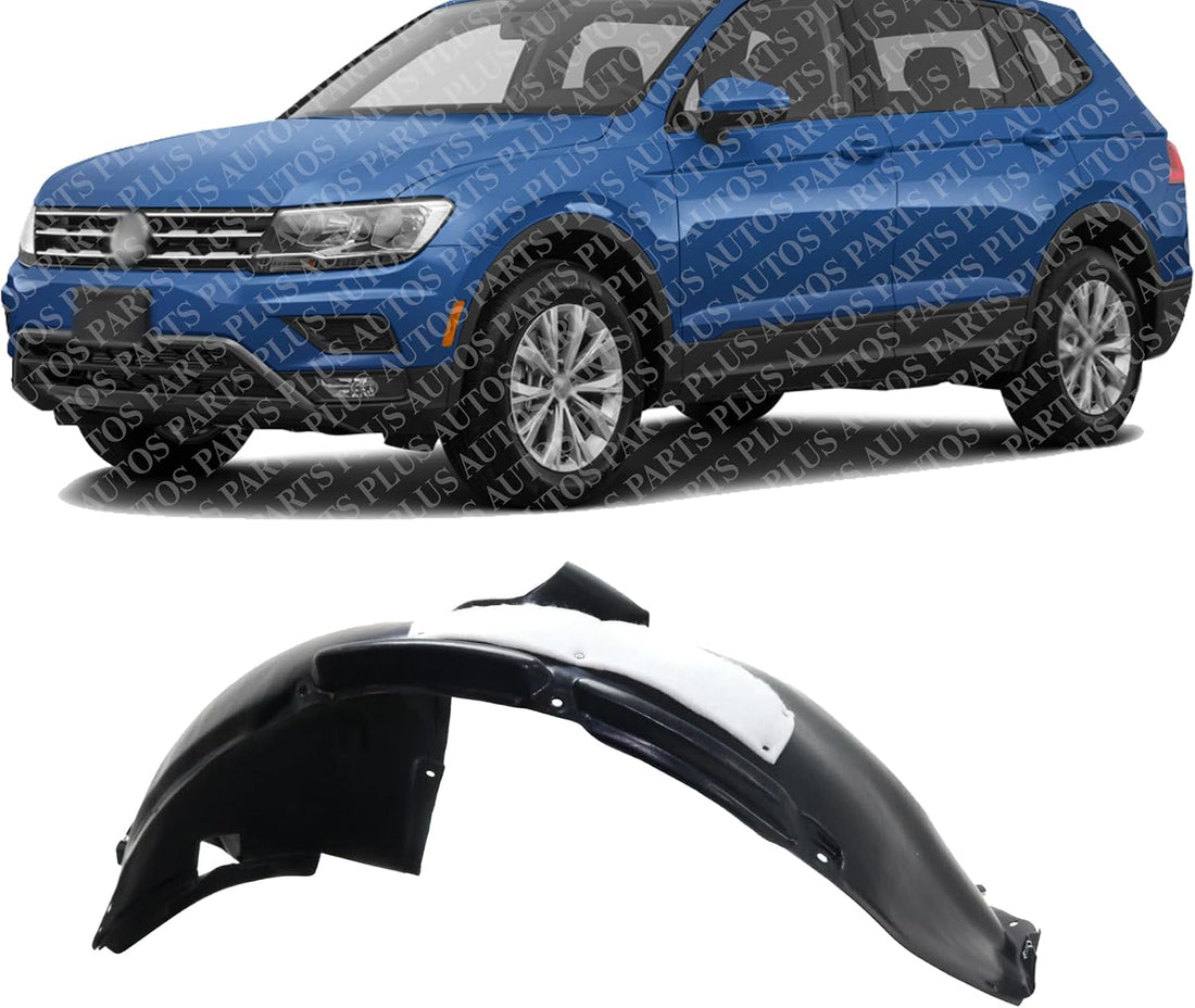 Front Fender Liner Left Driver Side Direct Replacement Compatible With 2018-2021 Volkswagen Tiguan VW1248139 5NA805911AD