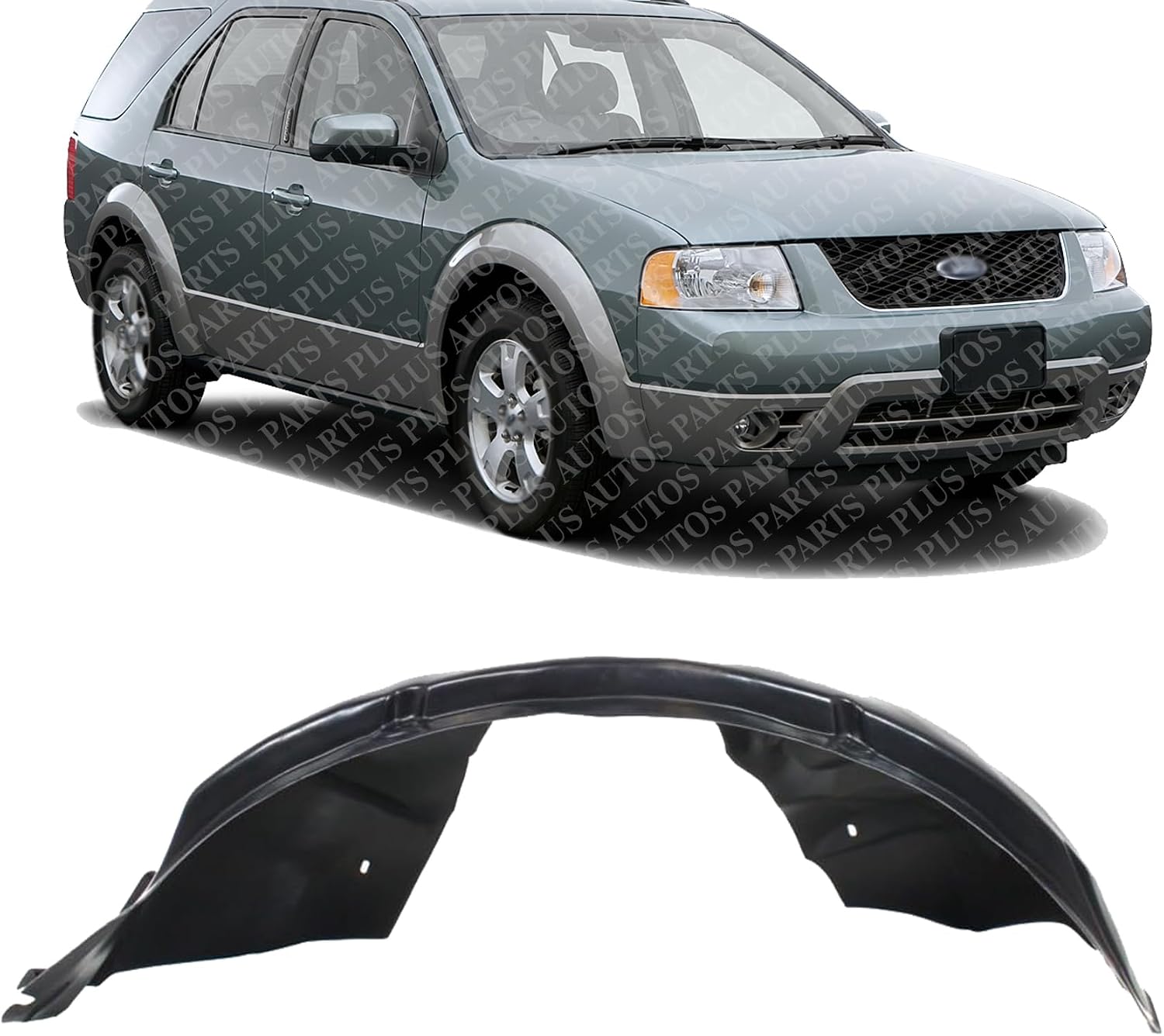 Front Fender Liner Right Passenger Side Direct Replacement Compatible With 2005-2007 Ford Freestyle FO1251132 5F9Z16102AA