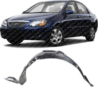 Front Fender Liner Left Driver Side Direct Replacement Compatible With 2004-2009 Kia Spectra KI1250110 868112F000