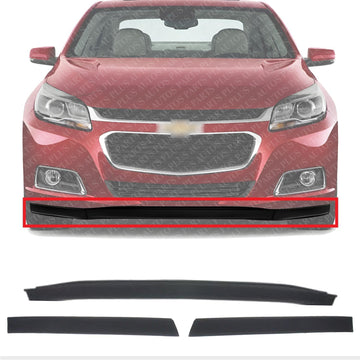 Set Of 3 Piece Front Bumper Lower Valance Air Deflector Textured Direct Replacement Compatible With 2013-2015 Chevrolet Malibu / 2016 Limited GM1092236 22842404
