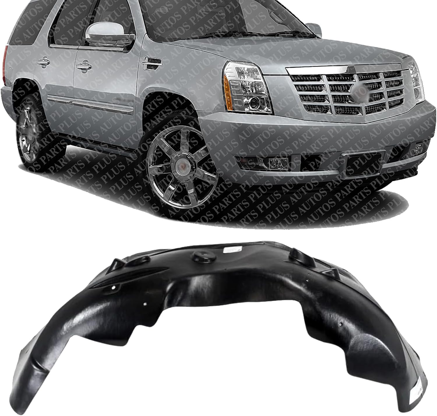 Front Fender Liner Right Passenger Side Direct Replacement Compatible With 2007-2014 Cadillac Escalade GM1249178 22860082