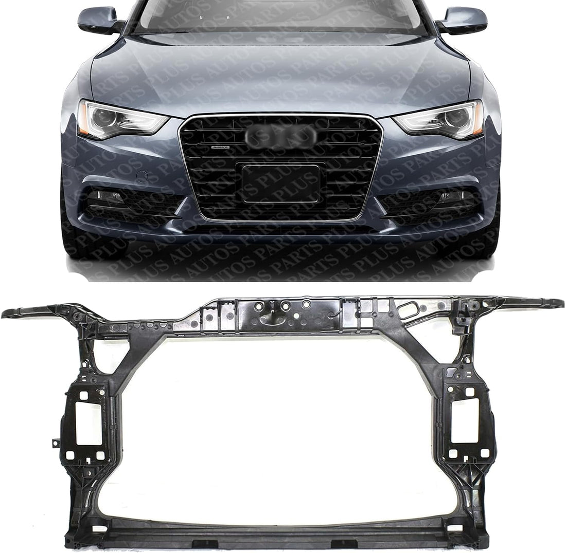 Front Radiator Support Assembly Plastic With Steel Direct Replacement Compatible With 2008-2017 Audi A5 / S5 / 2009-2016 A4 / S4 AU1225124 8K0805594L