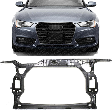Front Radiator Support Assembly Plastic With Steel Direct Replacement Compatible With 2008-2017 Audi A5 / S5 / 2009-2016 A4 / S4 AU1225124 8K0805594L