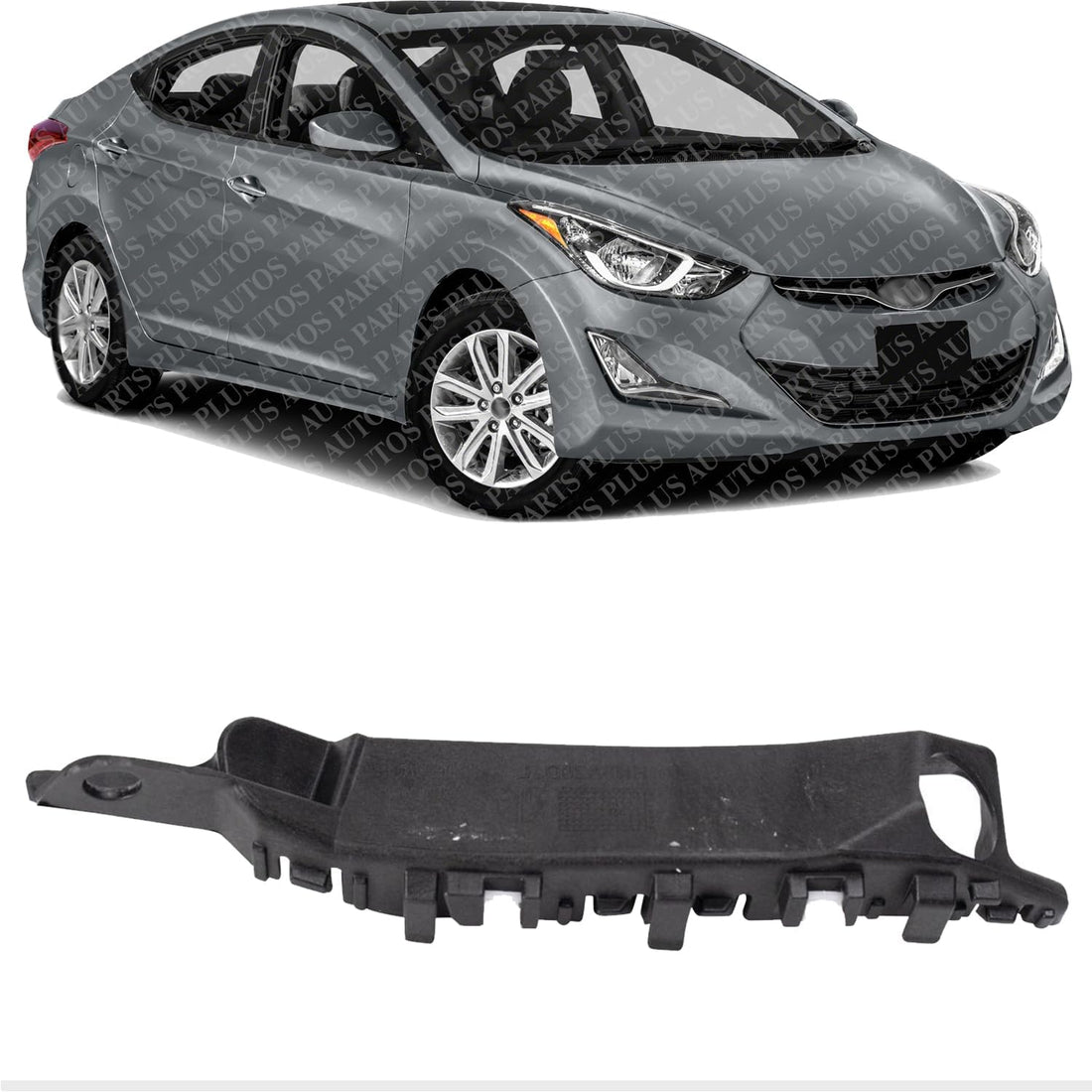 Front Bumper Mounting Bracket Right Passenger Side Direct Replacement Compatible With 2011-2016 Hyundai Elantra / 2013-2014 Coupe HY1043107 865143X000