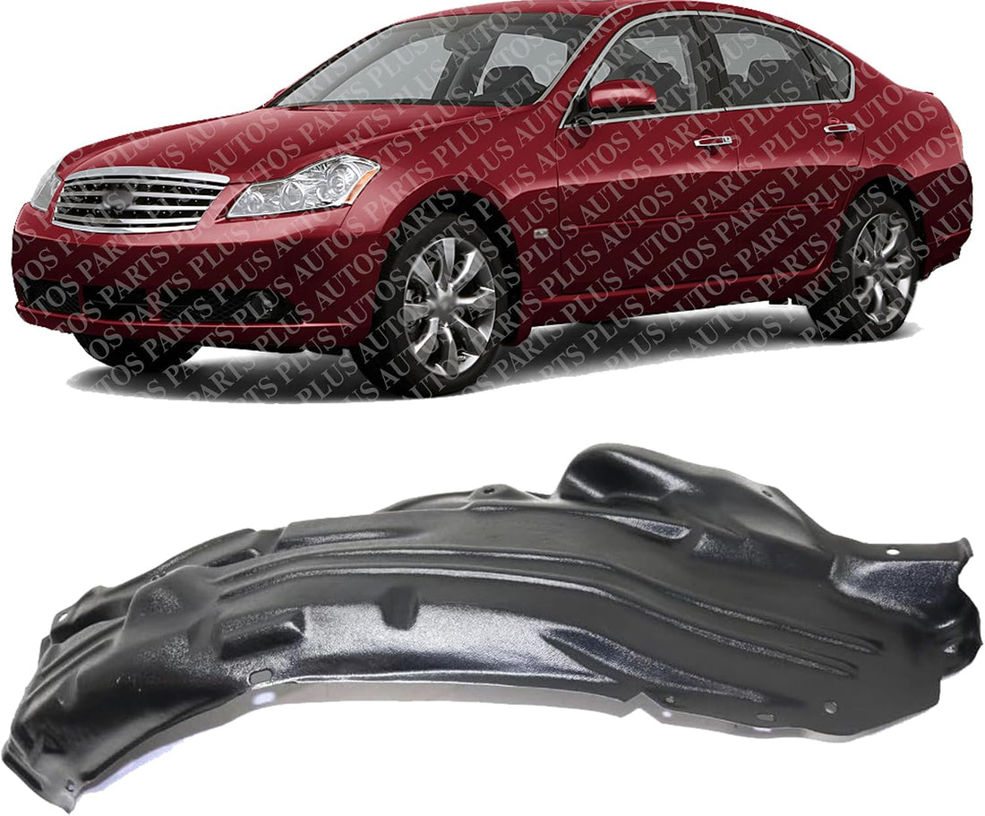 Front Fender Liner Rear Section Left Driver Side Direct Replacement Compatible With 2006-2010 Infiniti M35 IN1250104 63843EG000