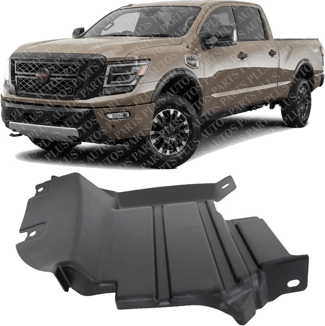 Front Fender Liner Left Driver Side Direct Replacement Compatible With 2020-2023 Nissan Titan NI1248184 638459FV1A